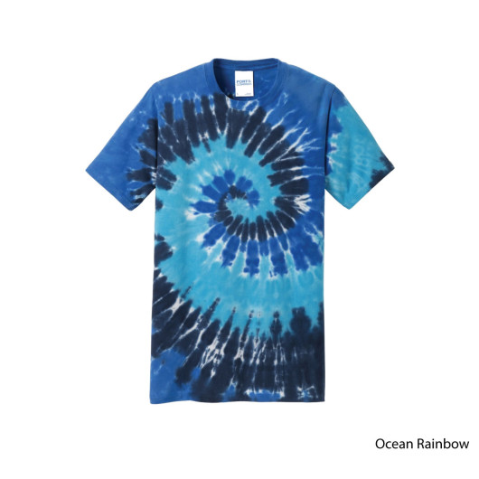 Promotional Mens Tie-Dye Shirts Ocean Rainbow